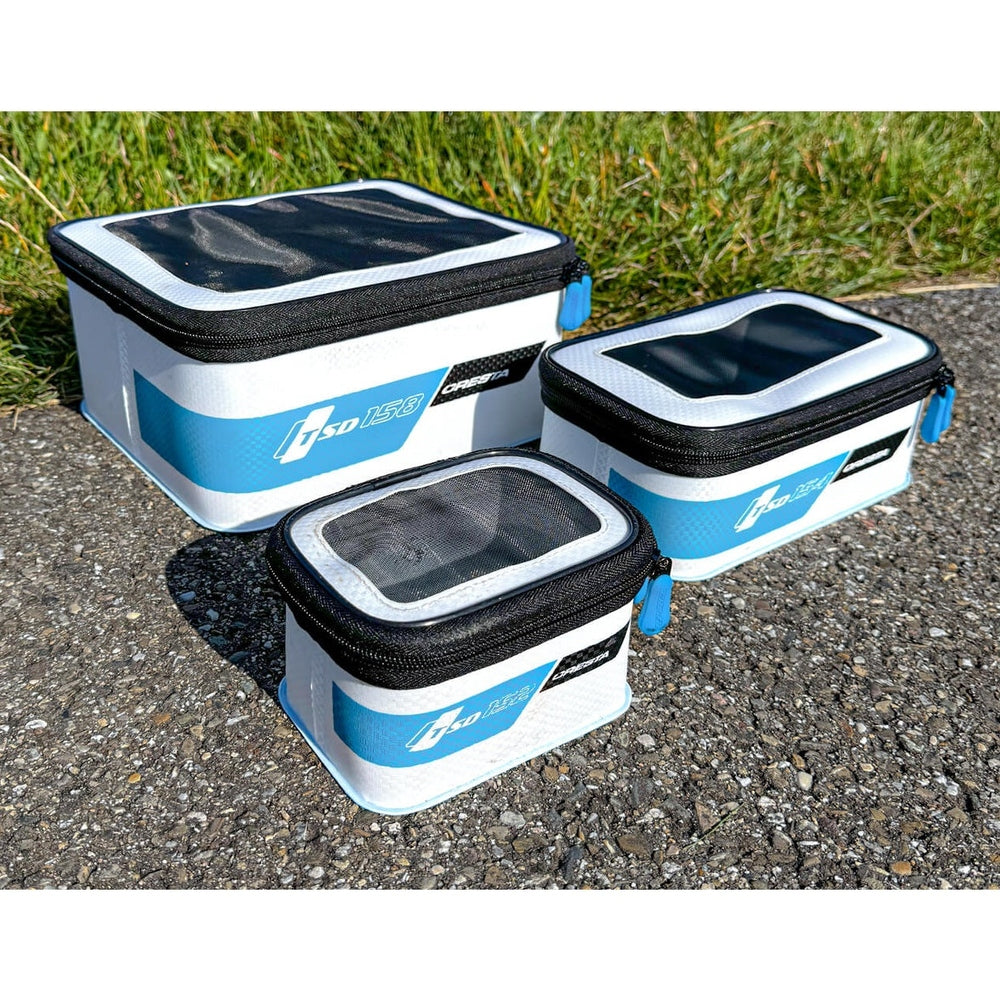 Cresta TSD Bait Bag White Micro Mesh – EVA-Ködertaschen mit Lüftung in drei Größen (S, M, L)