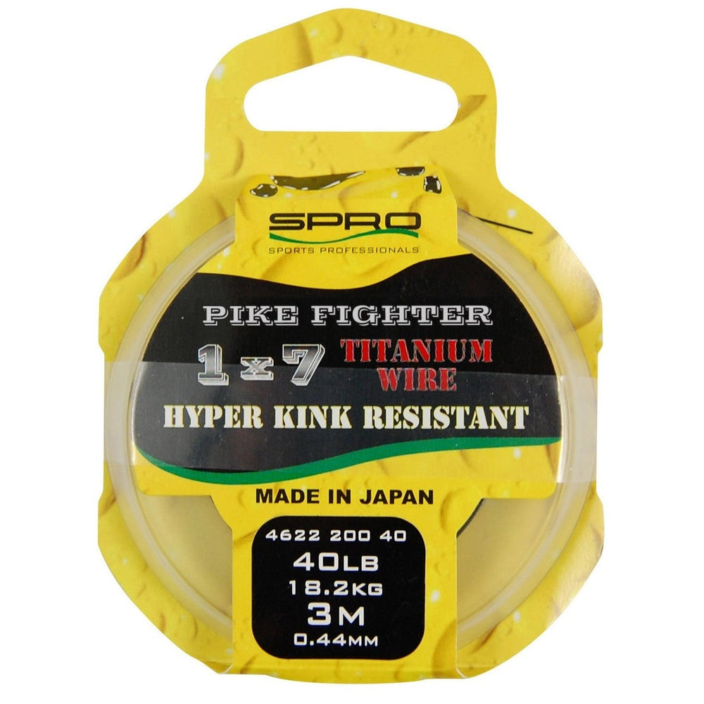 1X7 TITANIUM WIRE KM-Shop Raubfisch, Raubfischangeln, Raubifsch, spinn, Spinnangeln, Spinnfishing, SPRO, Vorfach