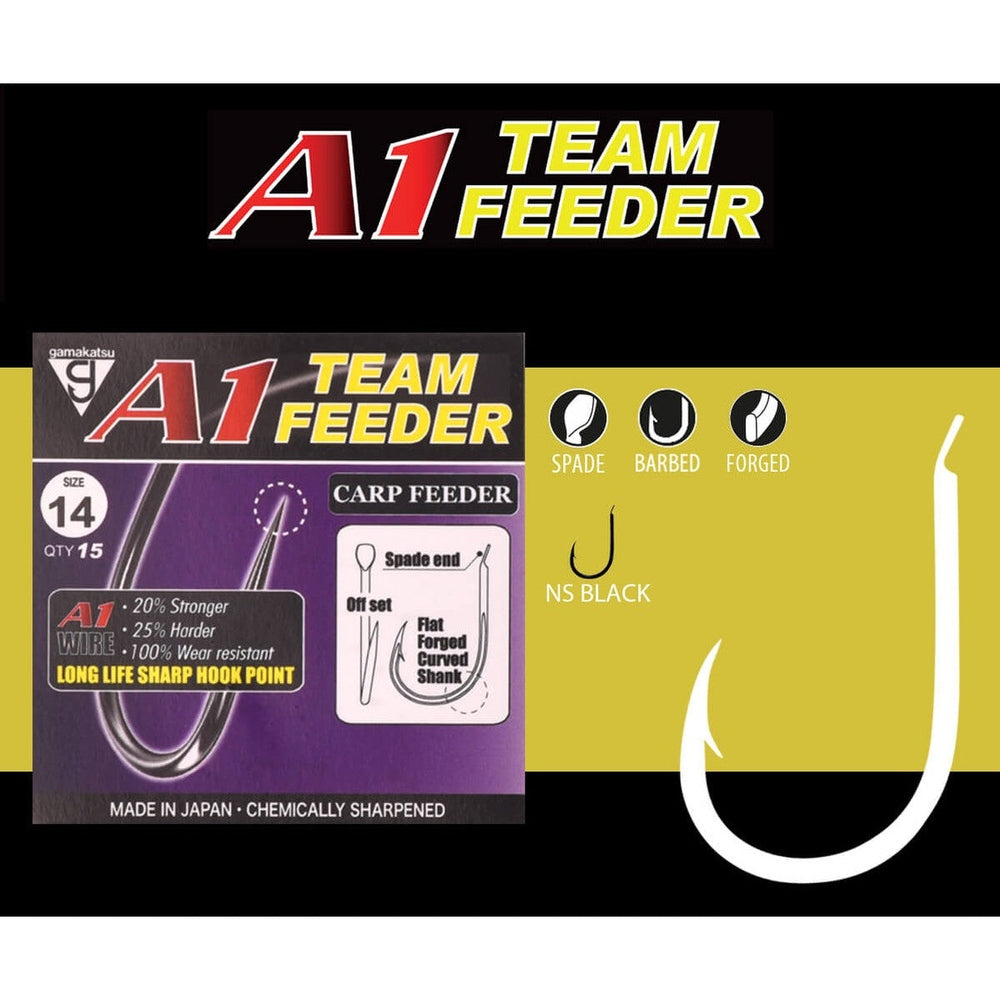 A1 TEAM FEEDER HOOKS CARP FEEDER KM-Shop Cresta, feeder, Feederfishing, Gamakatsu, Haken, Karpfen, Method, methodfishing