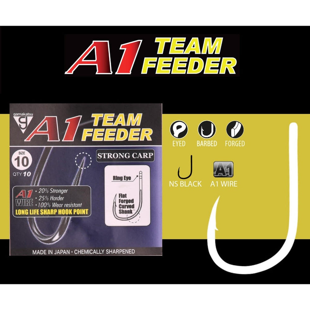 A1 TEAM FEEDER HOOKS STRONG CARP KM-Shop Cresta, feeder, Feederfishing, Gamakatsu, Haken, Method, methodfishing