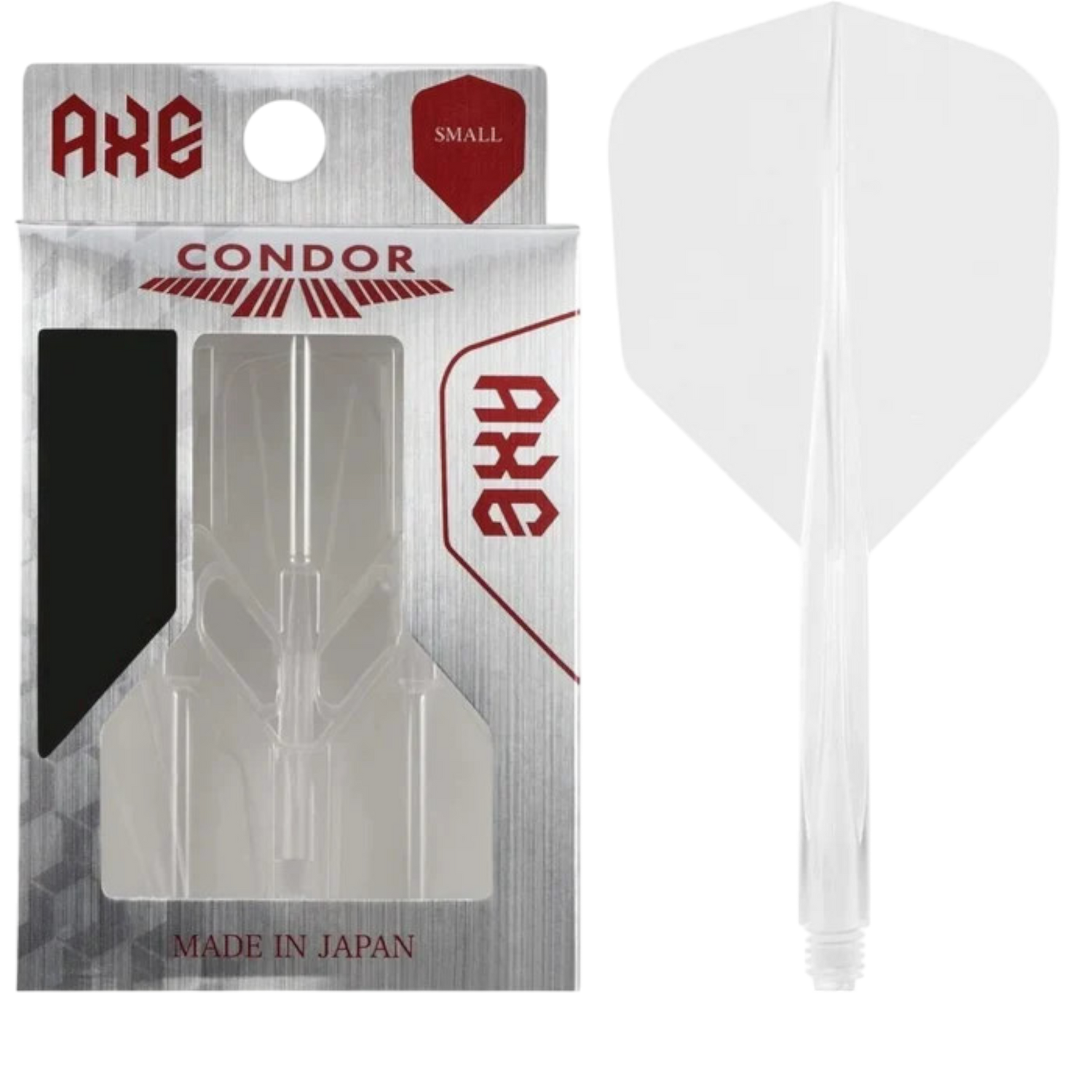 Condor AXE Revival Flights – Transparent Weiß | Shape No6 | Intermediate (M) KM-Shop Dartshop, Flight-Shaft-Systeme
