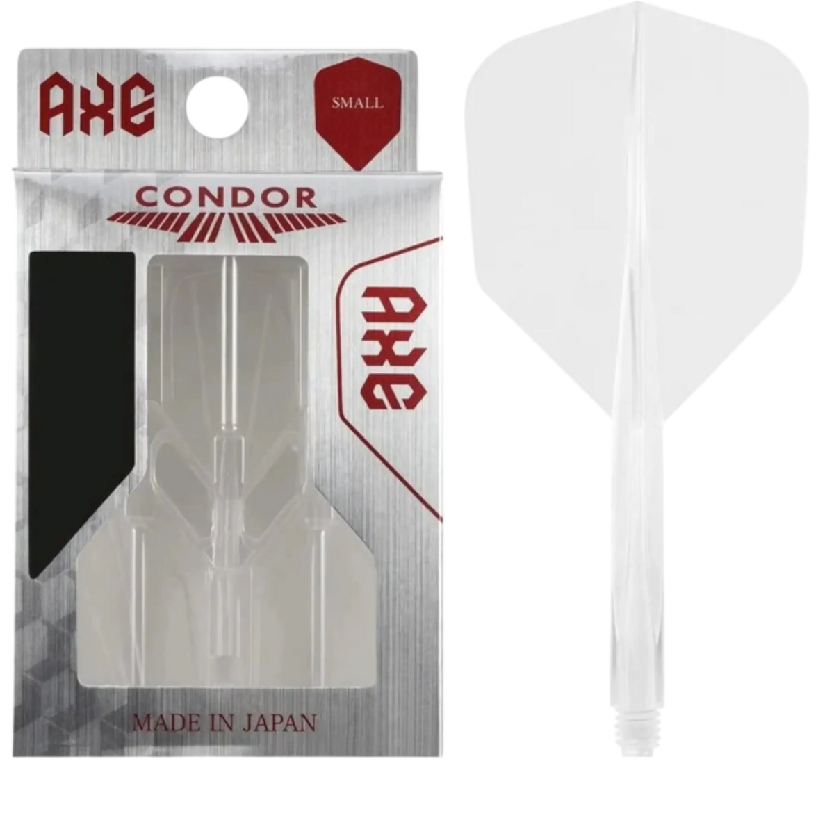 Condor AXE Revival Flights – Transparent Weiß | Shape No6 | Intermediate (M) KM-Shop Dartshop, Flight-Shaft-Systeme 