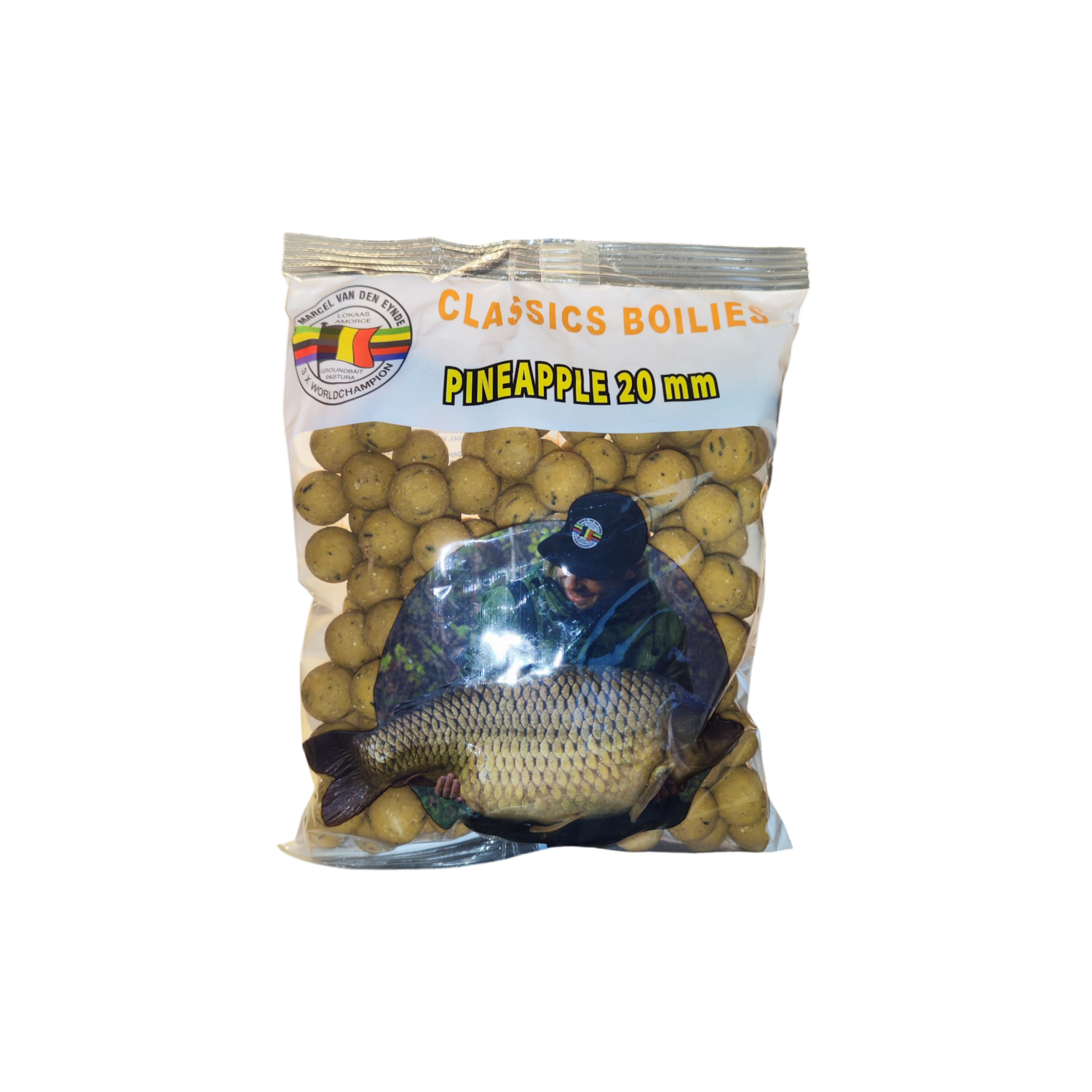 MVDE Pineapple Boilies 20 mm – 900 g, fruchtig-süßer Ananas-Köder für Karpfenangler
