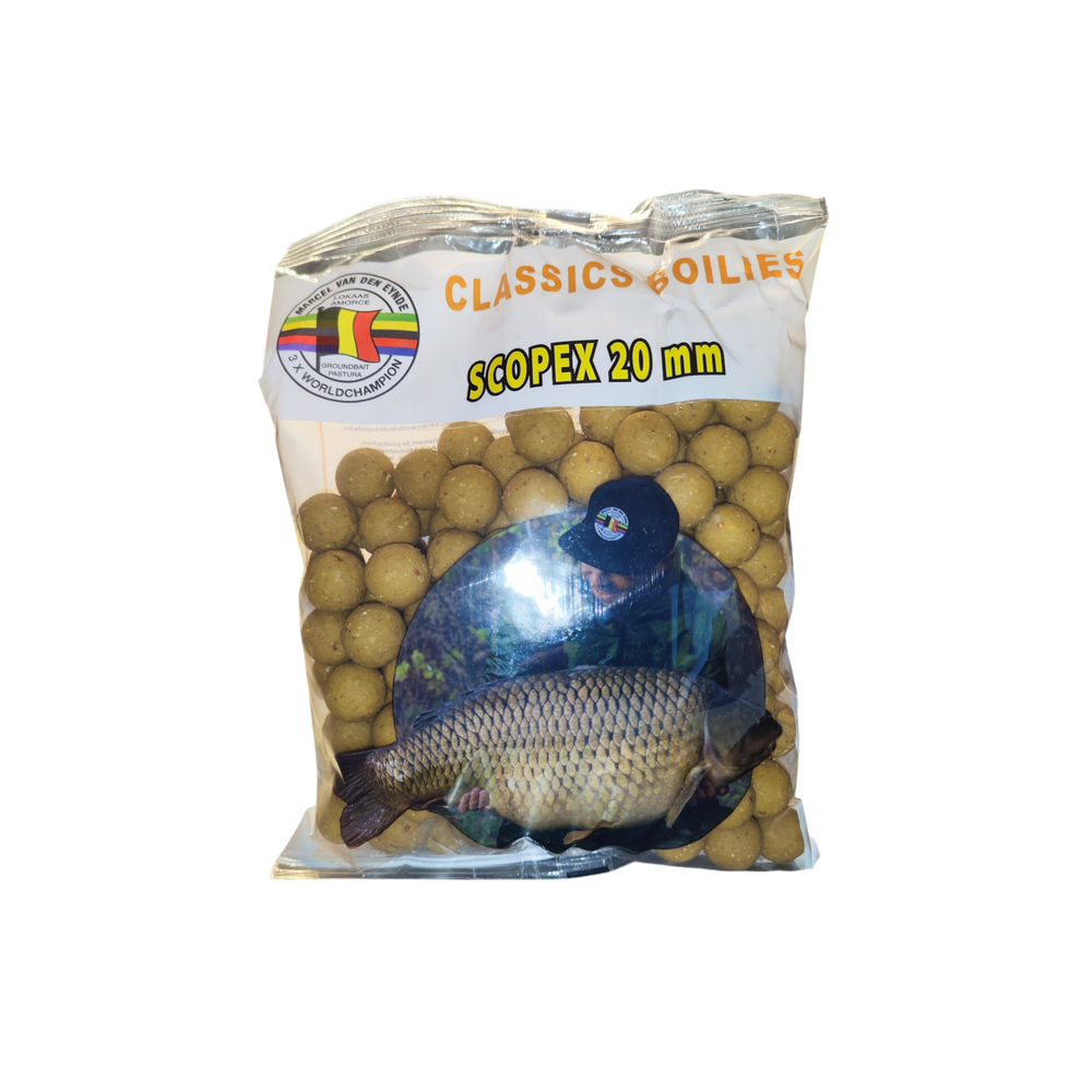 VDE Classic Bloilies scopex 20mm KM-Shop Boilies, carpfishing, Karpfen, Km-Tackle, kmtackle, sinkend, VDE