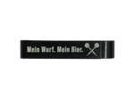 Schlüsselanhänger Bieröffner personalisiert – Metall Schwarz mit Gravur KM-Shop Dartshop, Km-Tackle, kmtackle
