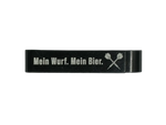 Schlüsselanhänger Bieröffner personalisiert – Metall Schwarz mit Gravur KM-Shop Dartshop, Km-Tackle, kmtackle 