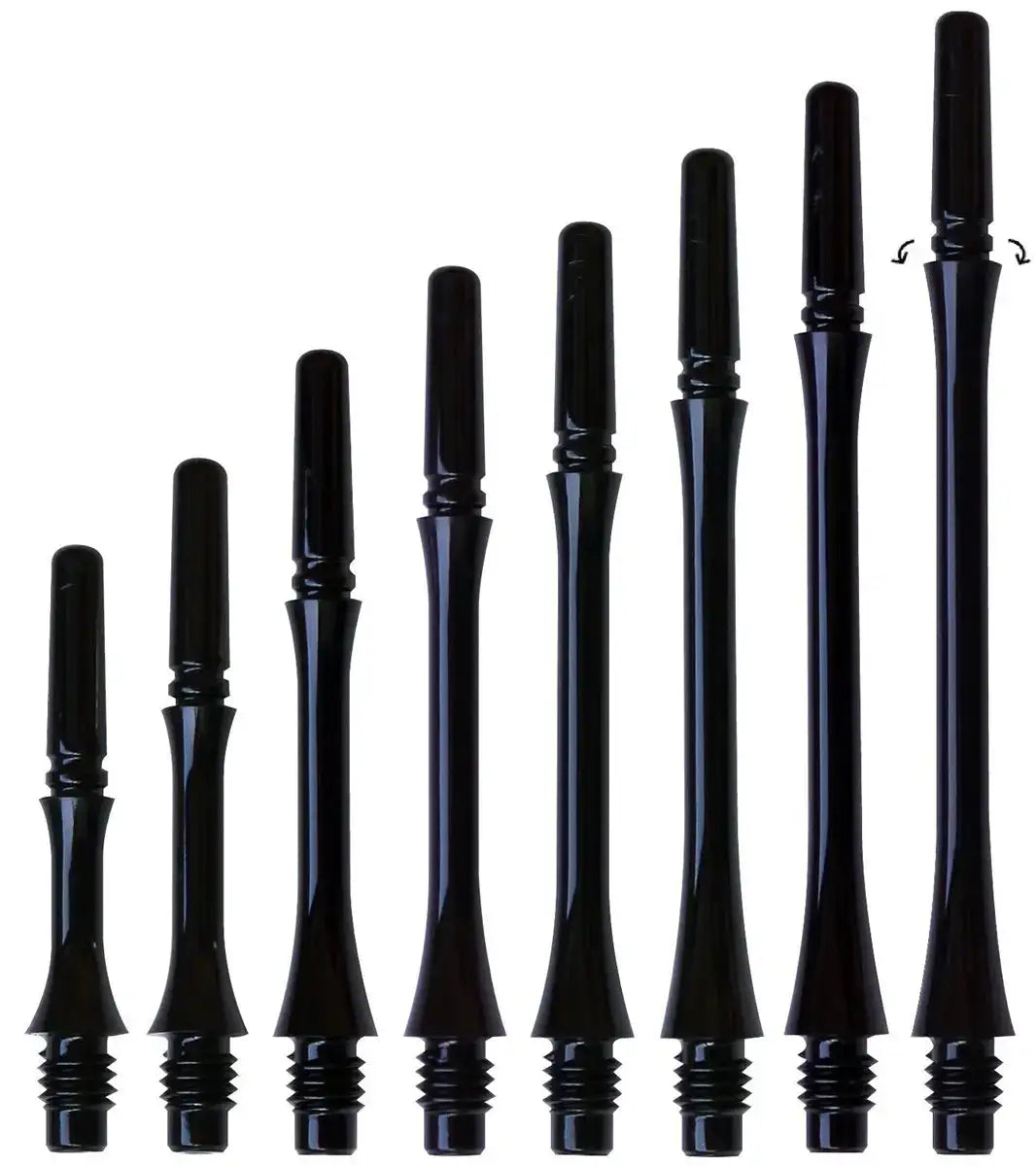 Cosmo Darts Fit Shafts Gear Slim Spinning Schwarz Shafts KM-Shop cosmos, Dart, Dartshop, neu, Neuheiten, schäfte 