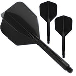 Condor AXE Revival Flight-Shaft-System – Schwarz | Shape No6 | Intermediate (M) sw KM-Shop Dartshop, Flight-Shaft-Systeme
