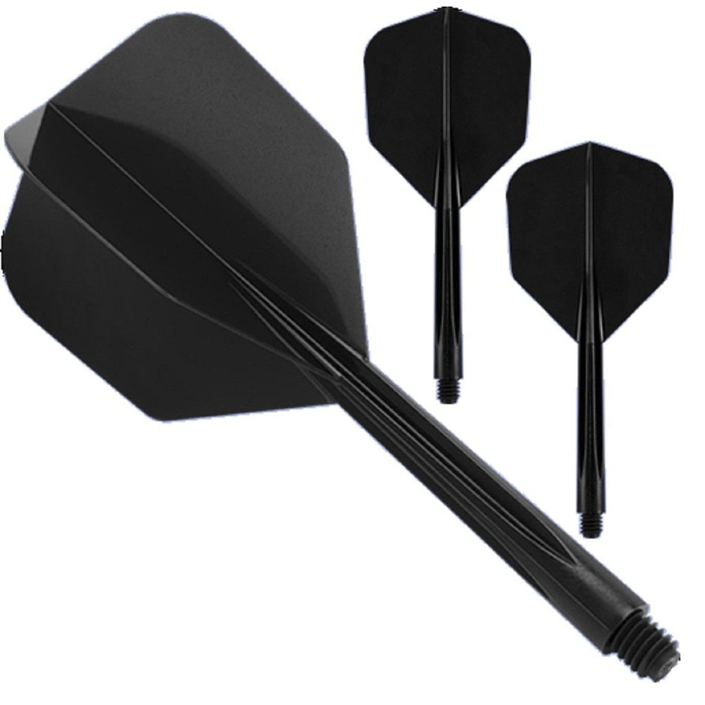 Condor AXE Revival Flight-Shaft-System – Schwarz | Shape No6 | Intermediate (M) sw KM-Shop Dartshop, Flight-Shaft-Systeme