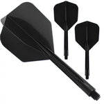 Condor AXE Revival Flight-Shaft-System – Schwarz | Shape No6 | Intermediate (M) sw KM-Shop Dartshop, Flight-Shaft-Systeme 