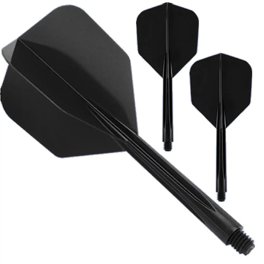 Condor AXE Revival Flight-Shaft-System – Schwarz | Shape No6 | Intermediate (M) sw KM-Shop Dartshop, Flight-Shaft-Systeme 