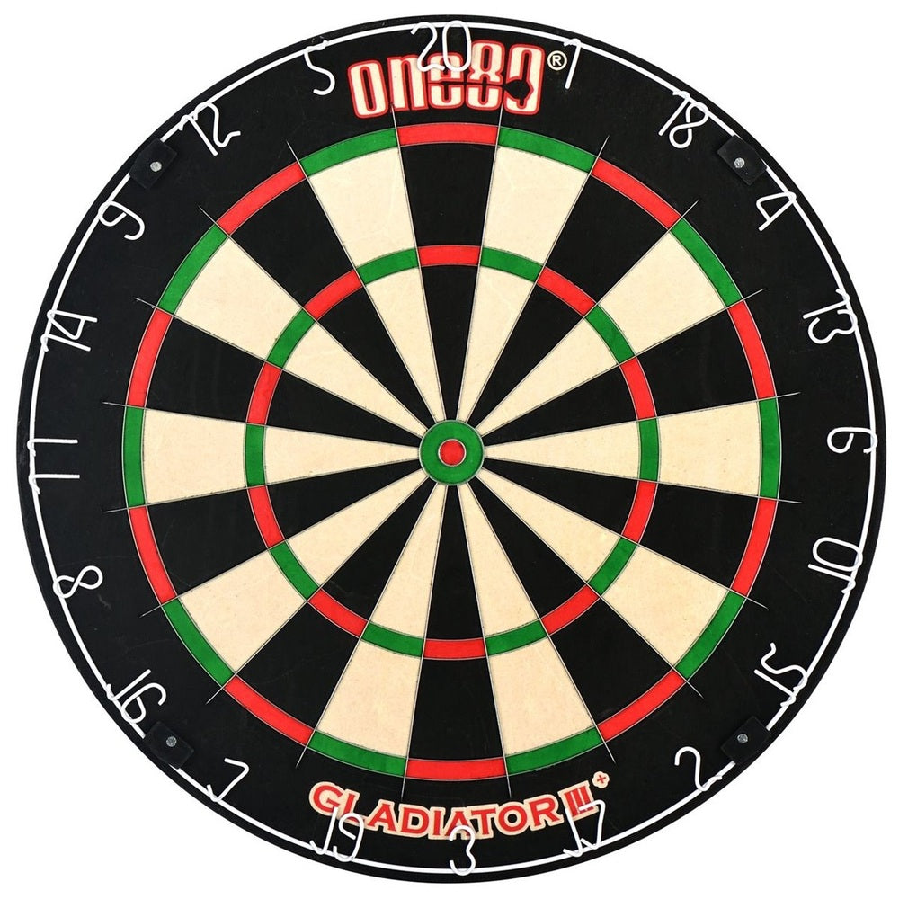One80 Gladiator III Plus Steeldartboard mit ultradünner Verdrahtung und hochwertigem Sisal
