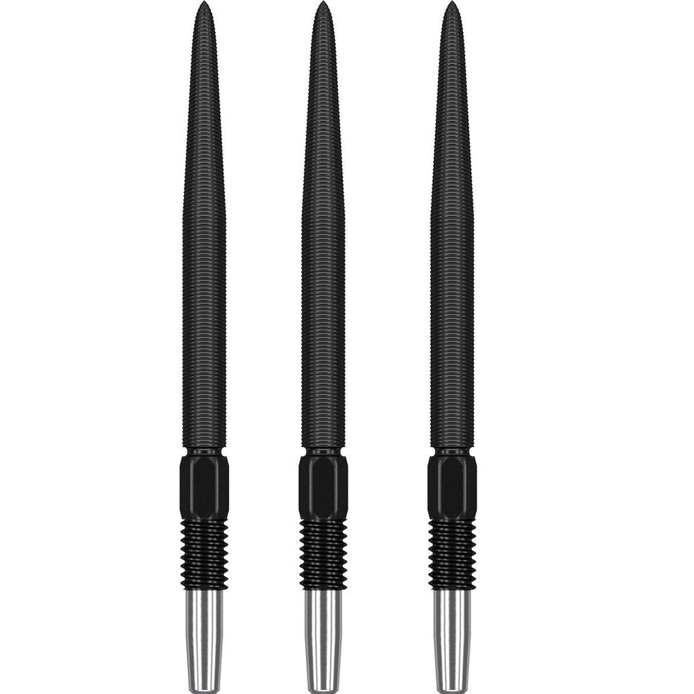 Target Swiss Nano Point Wechselspitzen 30 mm – Schwarz, mit Nano-Grip für Swiss Point Darts