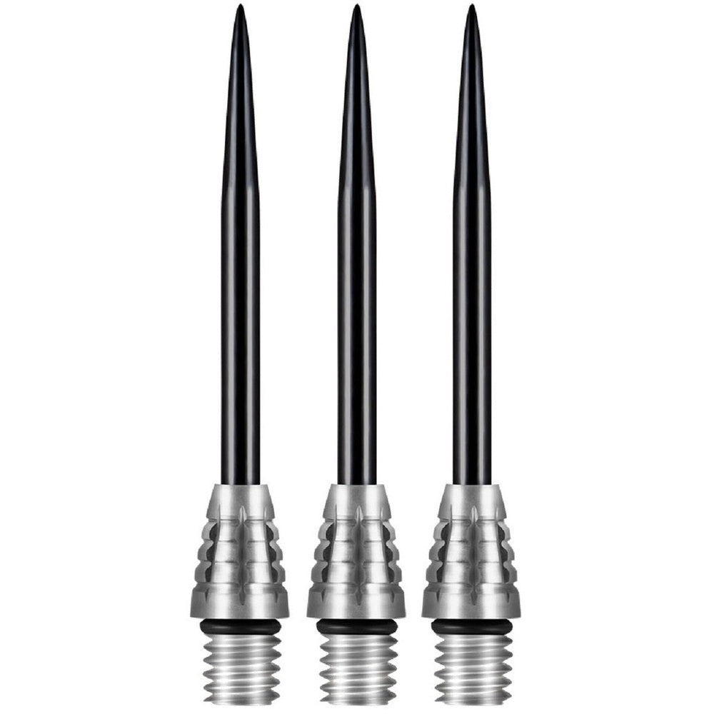 Shot Overlock Conversion Points in Silber zur Umrüstung von Softtip- auf Steeltip-Darts