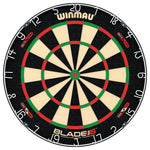 Winmau Blade 6 Dual Core Dartboard – Professionelle Sisal-Dartscheibe mit Dual-Core Technologie