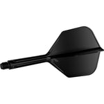Target K-Flex Shaft/Flight No6 – Schwarz, Shape Design in 3 Längen (19/26/33 mm)