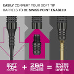 Target Swiss Point Konverter für Softdarts Schwarz Werkzeug KM-Shop Dartshop