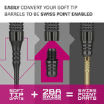 Target Swiss Point Konverter für Softdarts Schwarz Werkzeug KM-Shop Dartshop 