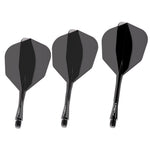 Winmau Fusion Shaft & Flight System – Schwarz | Shape | Short KM-Shop Dartshop, Flight-Shaft-Systeme, flights, schäfte