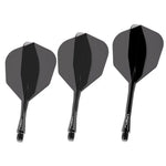 Winmau Fusion Shaft & Flight System – Schwarz | Shape | Short KM-Shop Dartshop, Flight-Shaft-Systeme, flights, schäfte 