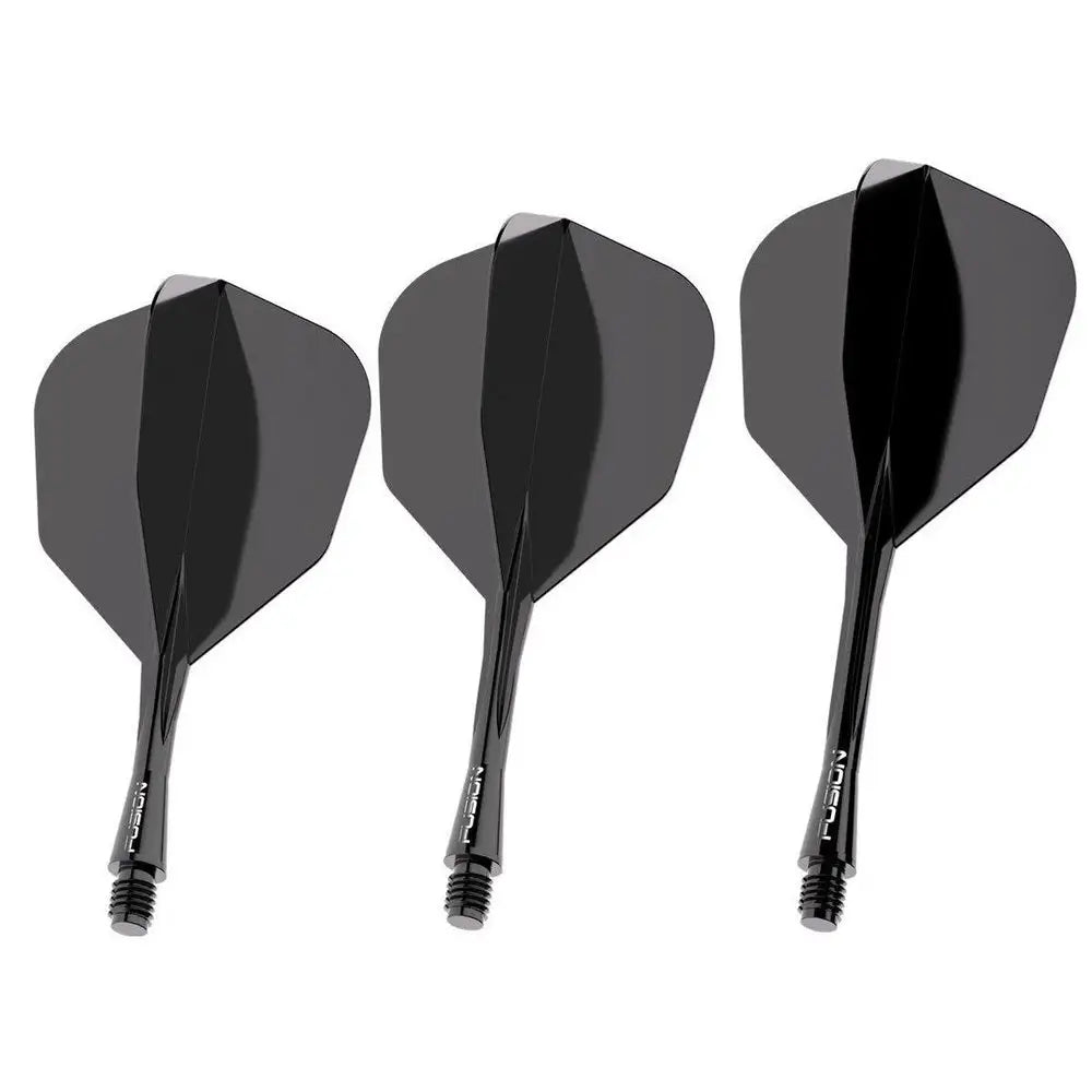 Winmau Fusion Shaft & Flight System – Schwarz | Shape | Short KM-Shop Dartshop, Flight-Shaft-Systeme, flights, schäfte 