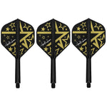 Target Japan Harith Lim Hot Shot K-Flex Shaft/Flight System mit Standard No2 Shafts.