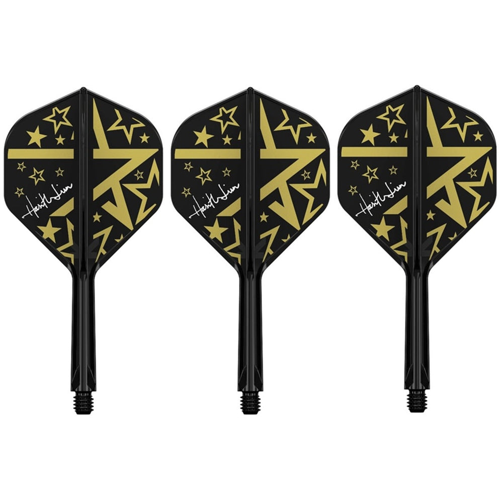 Target Japan Harith Lim Hot Shot K-Flex Shaft/Flight System mit Standard No2 Shafts.