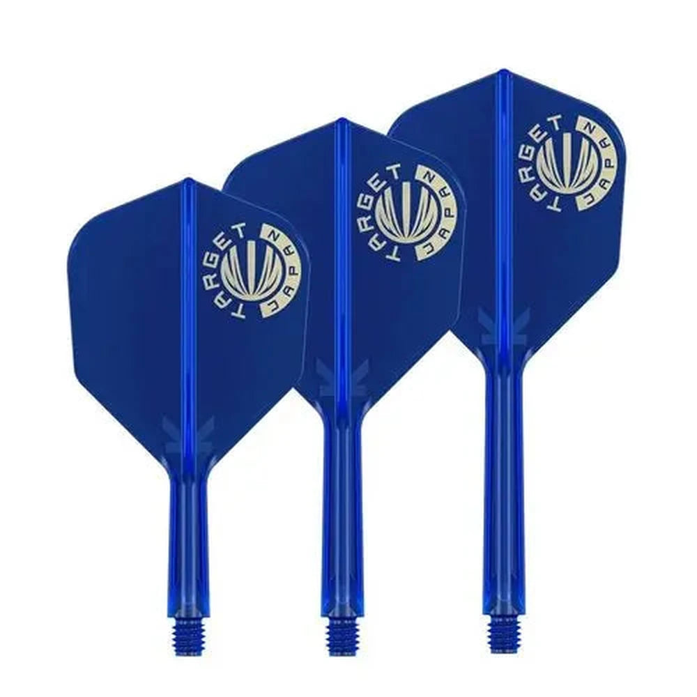 Target Japan Logo K-Flex Shaft/Flight System Blau Standard No2 Shafts KM-Shop Dartshop, Flight-Shaft-Systeme, flights, schäfte