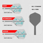 Target K-Flex Rove Shaft/Flight System Standart No6 Shafts KM-Shop Dart, Dartshop, Flight-Shaft-Systeme, flights, schäfte, target