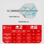Target K-Flex Rove Shaft/Flight System Standart No2 Shafts KM-Shop Dart, Dartshop, Flight-Shaft-Systeme, flights, schäfte