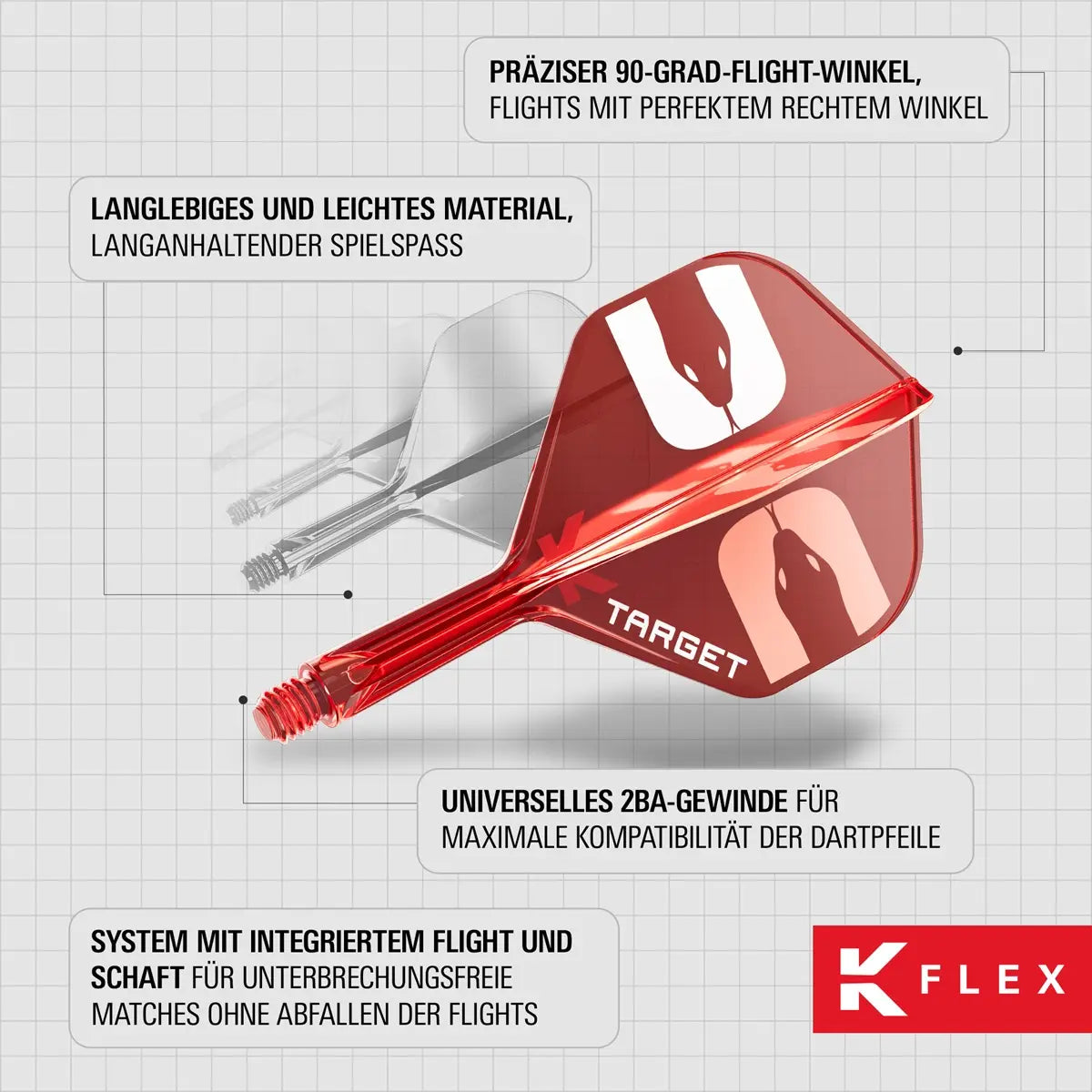 Target K-Flex Nathan Aspinall Shaft/Flight System Standart No2 Shafts 33mm