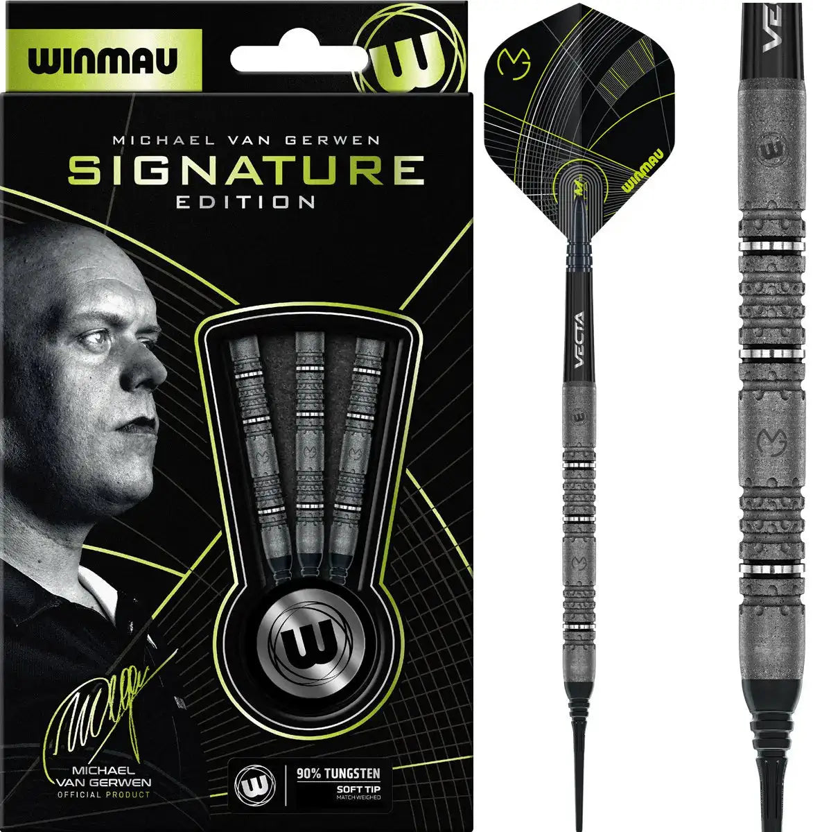 Winmau Michael van Gerwen MVG Signature Edition 90% Softdarts 20 Gramm Softdarts KM-Shop Dart, Dartshop, winmau 