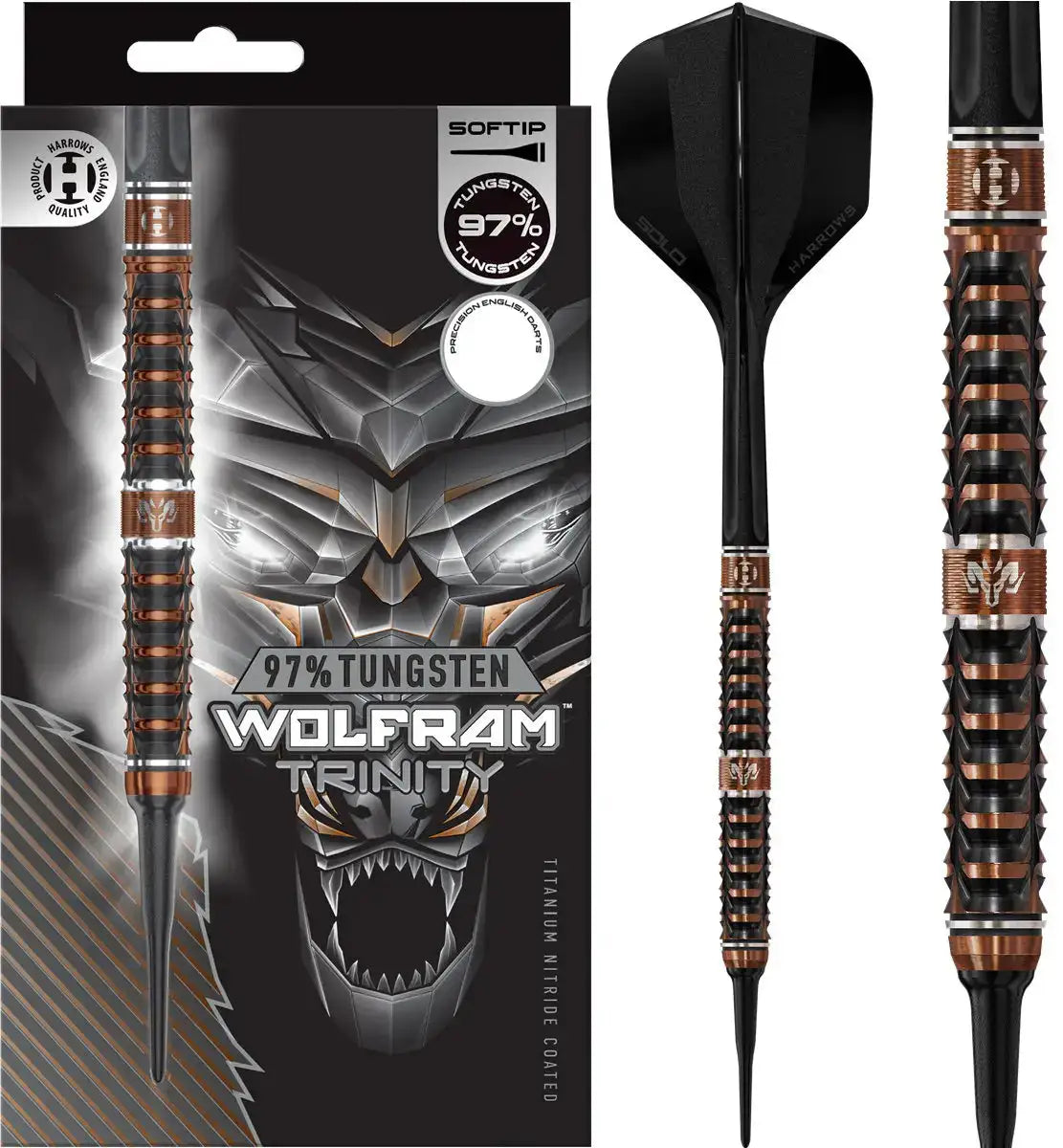 Harrows Wolfram Trinity 97% Softdarts 20 Gramm Softdarts KM-Shop Dart, Dartshop, Harrows, neu, Neuheiten 