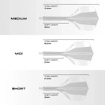 Harrows Solo 6 Shaft/Flight System Shape Shafts Transparent KM-Shop Dart, Dartshop, Flight-Shaft-Systeme, Harrows, neu, Neuheiten 