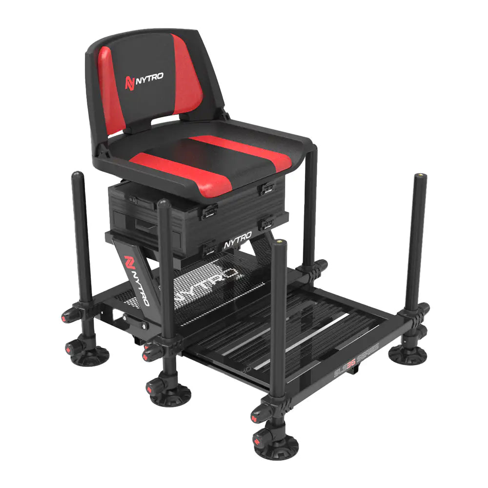 SLS36R STATION WITH SWIVEL SEAT KM-Shop Feederfishing, kmtackle, Method, methodangeln, methodfishing, NYTRO, Sitzkiepe 
