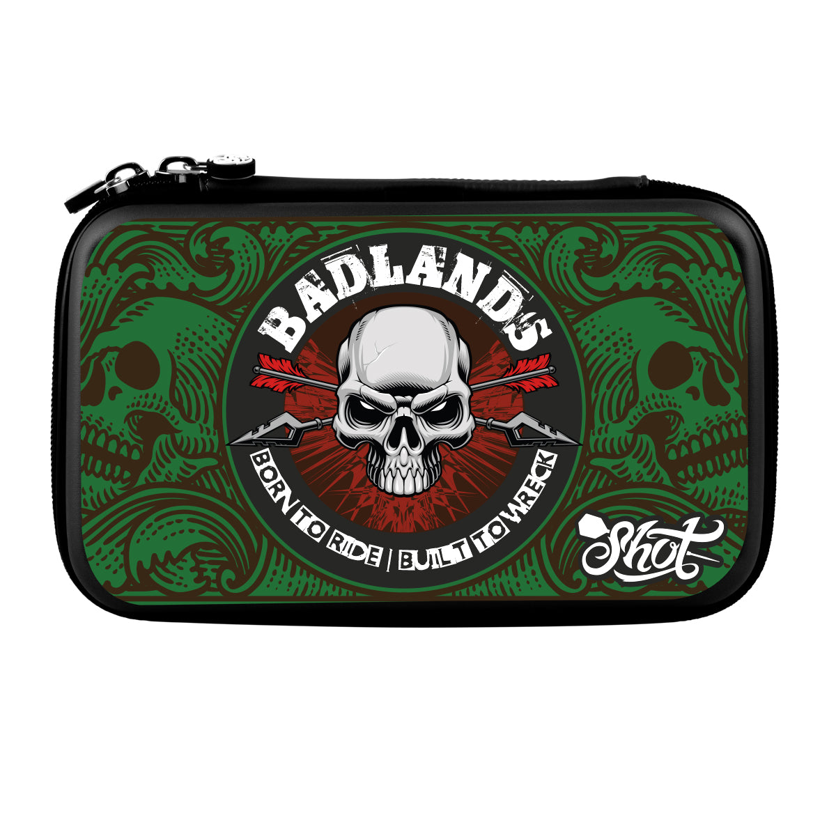 Shot Badlands Tactical Darts Case-Two Set Dart Wallet-Green