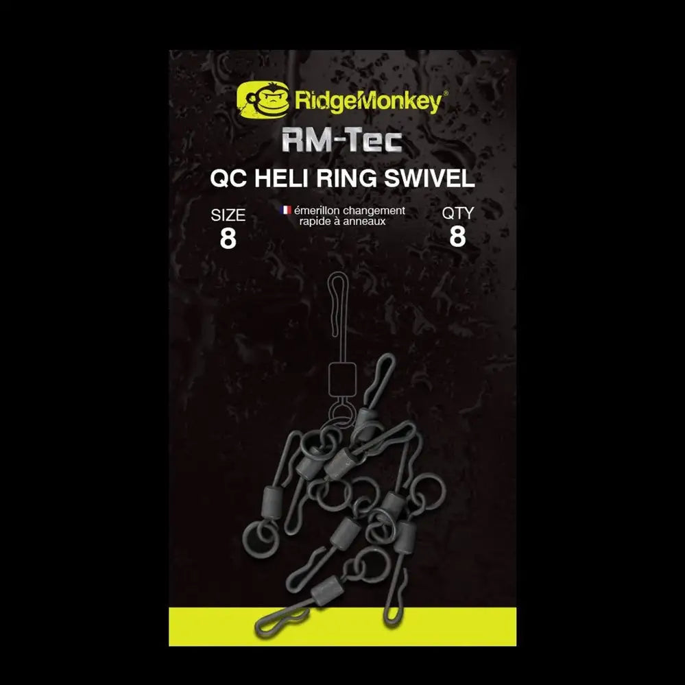 ConneXion QC Heli Ring Swivel Size 8 KM-Shop carpfishing, Karpfen, Ridge Monkey, rig, Rigzubehör 