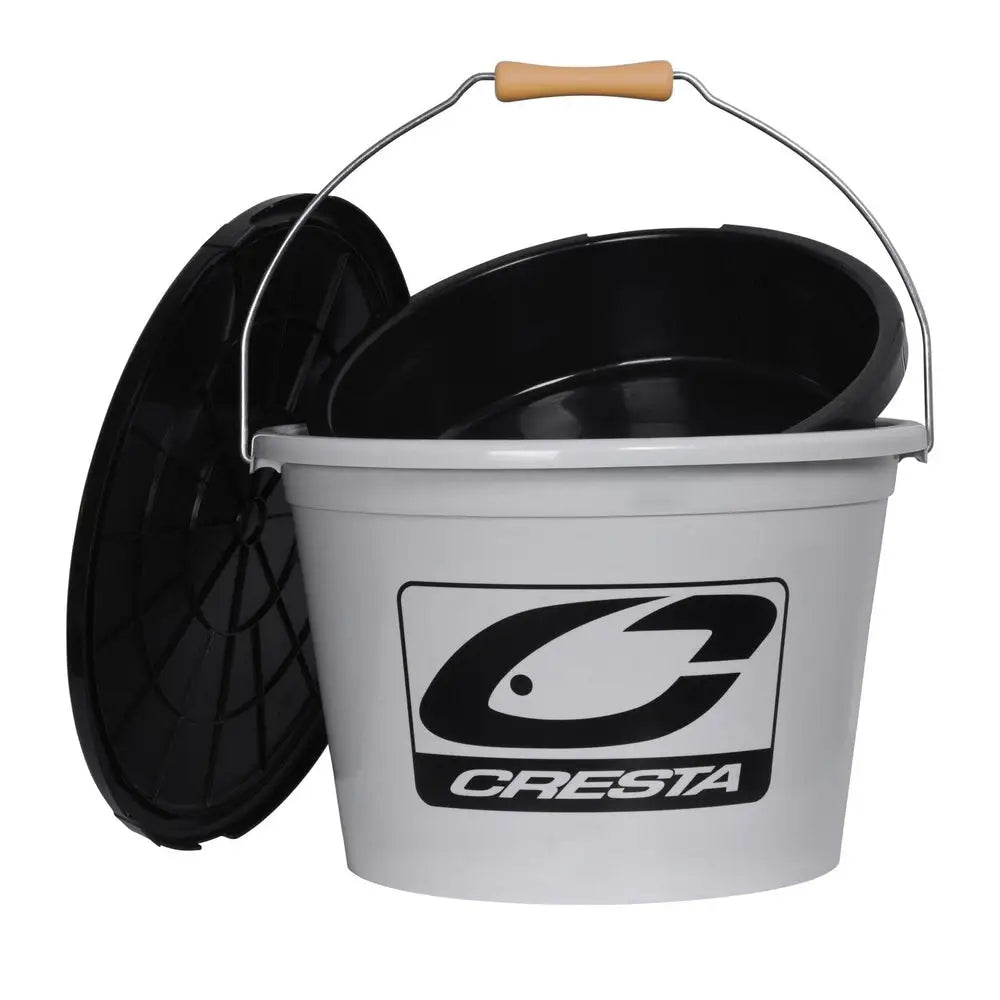 Cresta Bucket KM-Shop Allround, Cresta, eimer, feeder, Feederfishing, Karpfen, Kübel 6403-111