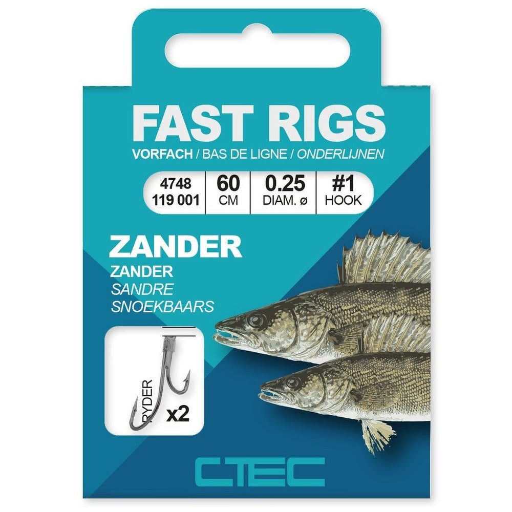 FAST RIGS ZANDER RYDER 60CM KM-Shop Allround, CTEC, Haken, Hakengebunden, Raubfisch, Raubfischangeln