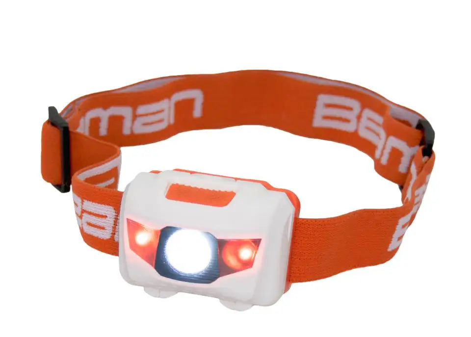 Beaman Kopflampe LED TAL4500 mir Rotlicht, 4 versch. Funk. KM-Shop batterie, camping, carpfishing, Karpfen, stirnlampe 