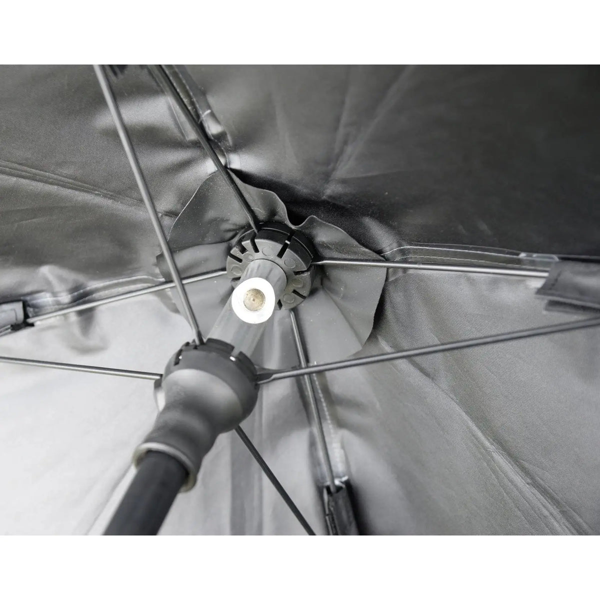 FLAT SIDE UMBRELLA BLACK 125CM KM-Shop Cresta, feeder, Feederfishing, Method, methodfishing, schirm