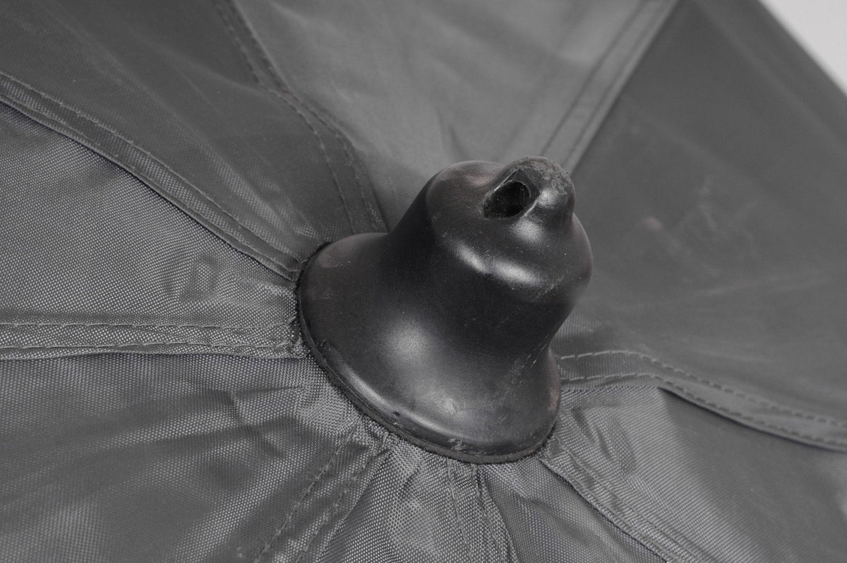 FLAT SIDE UMBRELLA BLACK 125CM - KM-Tackle