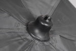 FLAT SIDE UMBRELLA BLACK 125CM KM-Shop Cresta, feeder, Feederfishing, Method, methodfishing, schirm