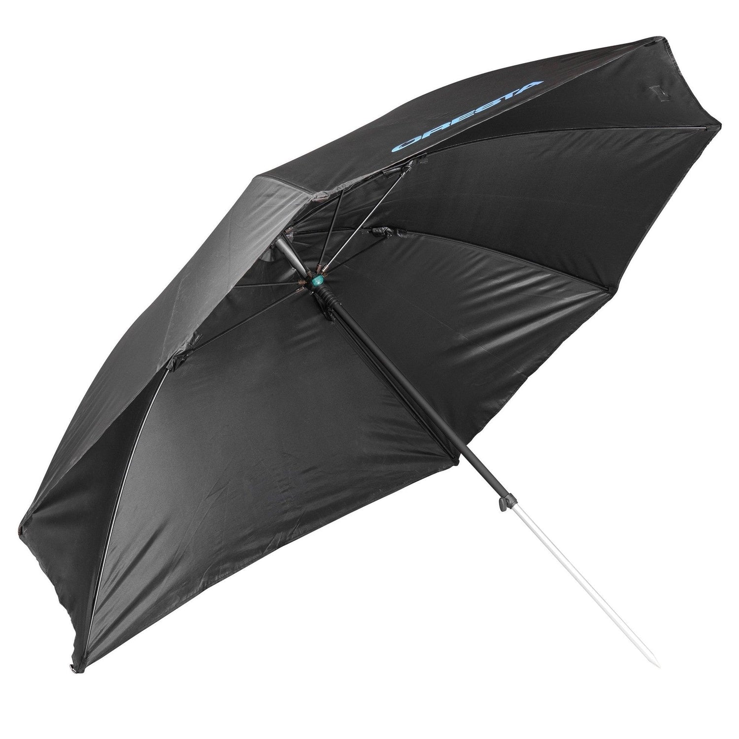 FLAT SIDE UMBRELLA BLACK 125CM - KM-Tackle