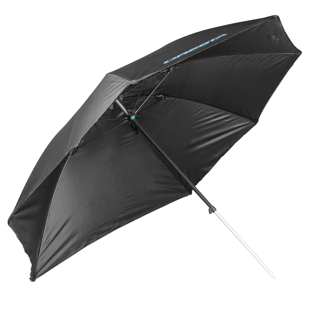 FLAT SIDE UMBRELLA BLACK 125CM KM-Shop Cresta, feeder, Feederfishing, Method, methodfishing, schirm