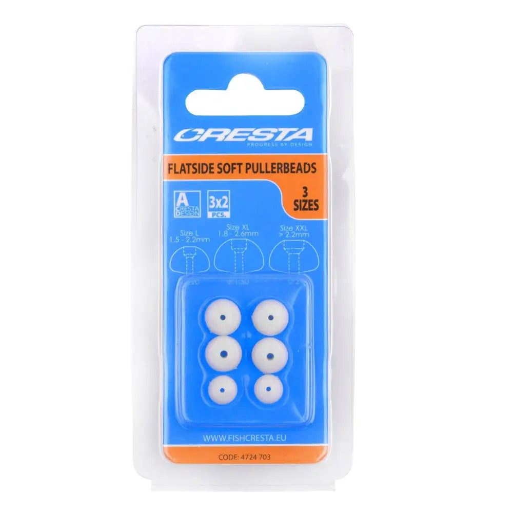 FLATSIDE SOFT PULLERBEADS ( 3 SIZES) KM-Shop Cresta, Elastic, hollowelastic, Pole, Polefishing, Solidelastic, TopKitzubehör 