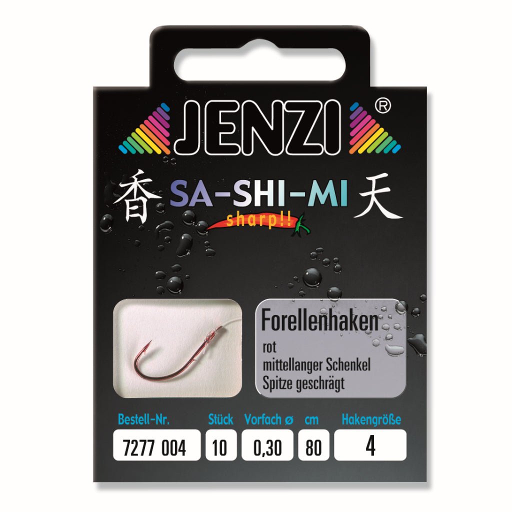 Forellenhaken, SA-SHI-MI, Gebunden, KM-Shop Allround, forellen, Haken, Jenzi