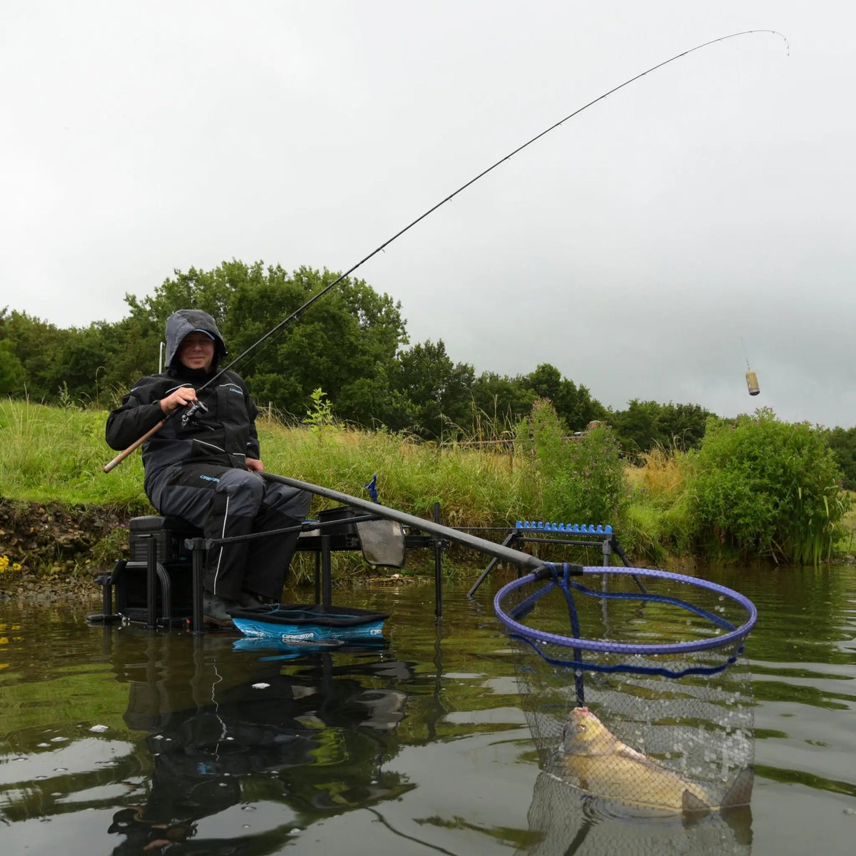 IDENTITY ACC PRO POWER HANDLE 5.5M KM-Shop Cresta, feeder, Feederfishing, kescherstange, Method, methodangeln, methodfishing 
