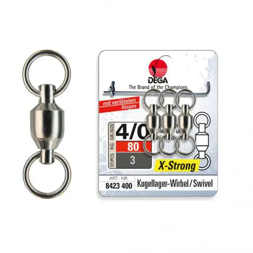 Kug.Wirbel Nick.Strg Solid KM-Shop karabiner, Kleinteile, waller, welsangeln 