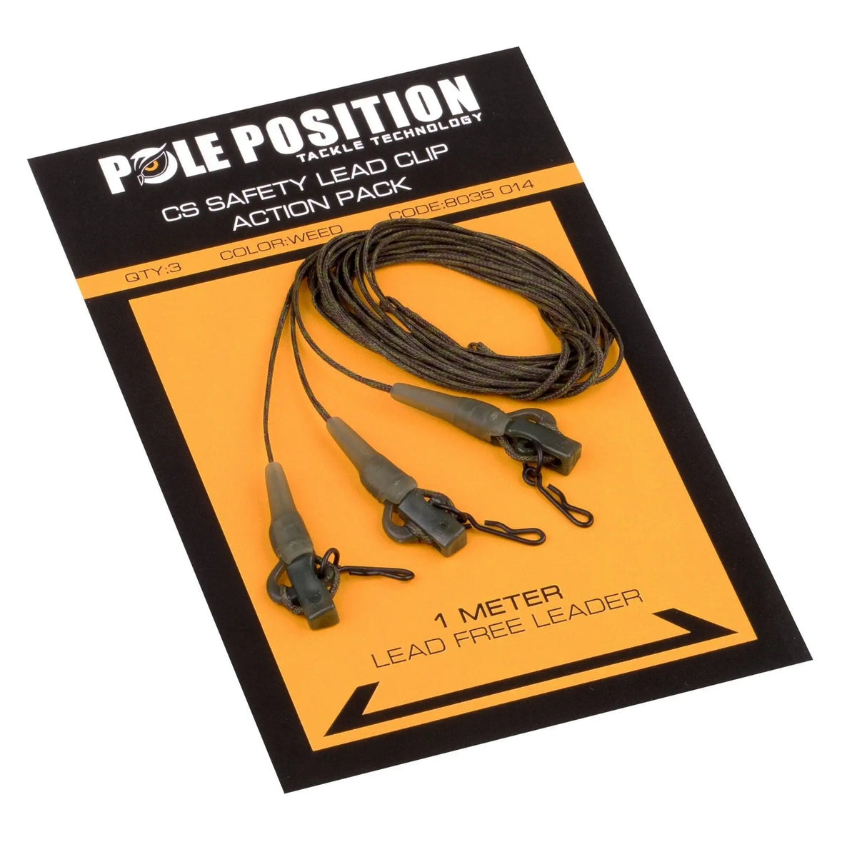 LEADCLIP SET + LEADER 45LB WEED KM-Shop carpfishing, Karpfen, pole position, rig, Rigzubehör, Strategy, STRTG 